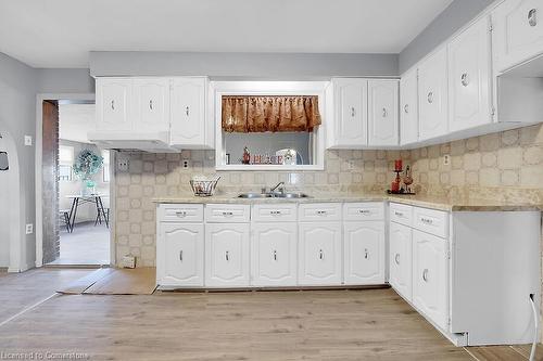 749 Mud Street E, Stoney Creek, ON - Indoor Photo Showing Kitchen With Double Sink