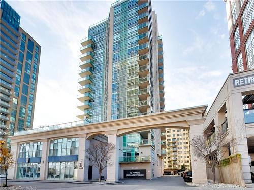 1601-360 Pearl Street, Burlington, ON - Outdoor With Balcony With Facade