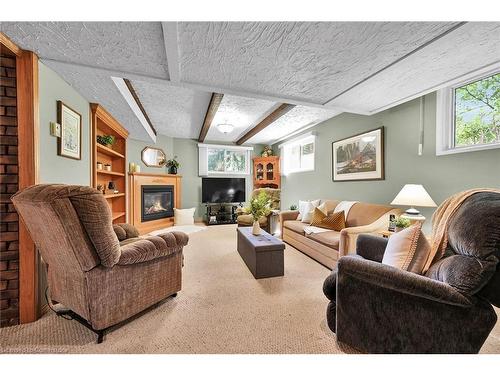 1 Eden Place, Simcoe, ON - Indoor Photo Showing Living Room With Fireplace