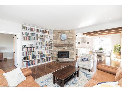 5890 Regional Road 20, Smithville, ON - Indoor Photo Showing Living Room With Fireplace