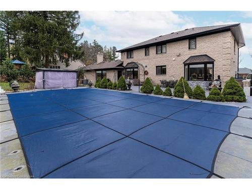 28 Stonegate Drive, Ancaster, ON - Outdoor With In Ground Pool