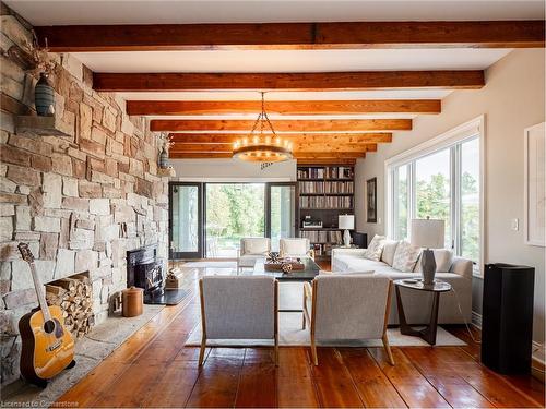 5906 Winston Churchill Boulevard, Erin, ON - Indoor Photo Showing Living Room With Fireplace