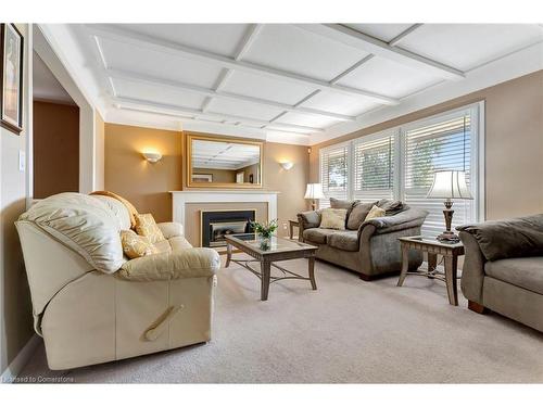 56 Skyland Drive, Hamilton, ON - Indoor Photo Showing Living Room With Fireplace