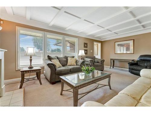 56 Skyland Drive, Hamilton, ON - Indoor Photo Showing Living Room With Fireplace