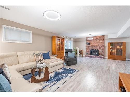 46 Vesper Court, Stoney Creek, ON - Indoor Photo Showing Living Room With Fireplace