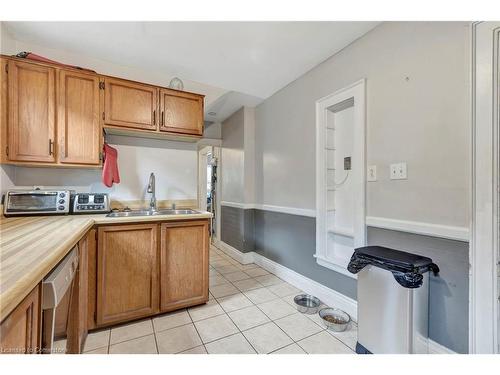 110 Paling Avenue, Hamilton, ON - Indoor Photo Showing Kitchen With Double Sink