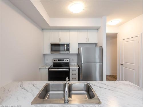 417-5055 Greenlane Road, Beamsville, ON - Indoor Photo Showing Kitchen With Stainless Steel Kitchen With Double Sink