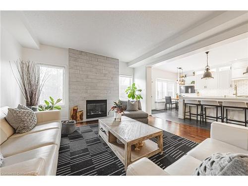 2244 Dewsbury Drive, Oakville, ON - Indoor Photo Showing Living Room With Fireplace