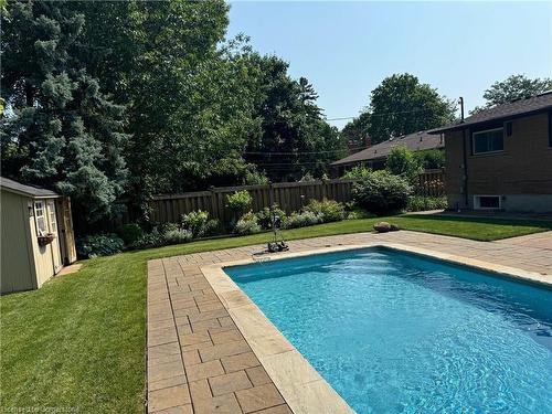 5247 Spruce Avenue, Burlington, ON - Outdoor With In Ground Pool With Backyard