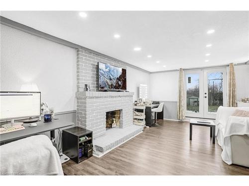 82 Guildwood Drive, Hamilton, ON - Indoor Photo Showing Living Room With Fireplace