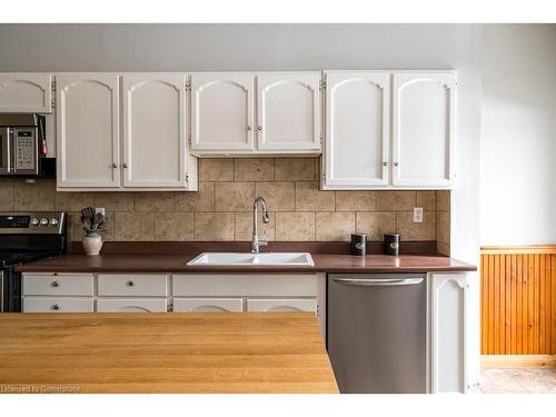 48 Macaulay Street W, Hamilton, ON - Indoor Photo Showing Kitchen With Double Sink