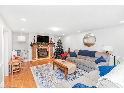 16 Fernwood Crescent, Hamilton, ON - Indoor Photo Showing Living Room With Fireplace