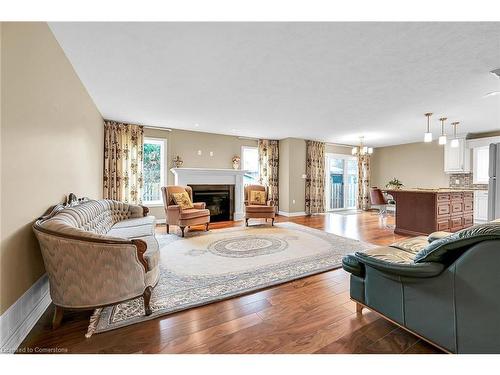 6 Postma Drive, Dunnville, ON - Indoor Photo Showing Living Room With Fireplace