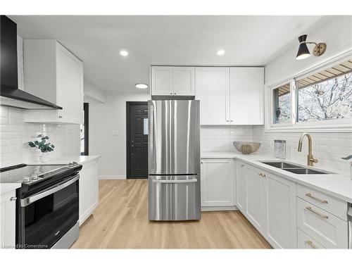 20 Burfield Avenue, Hamilton, ON - Indoor Photo Showing Kitchen With Double Sink With Upgraded Kitchen