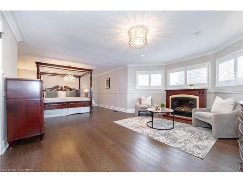 1225 Saddler Circle, Oakville, ON - Indoor Photo Showing Living Room With Fireplace