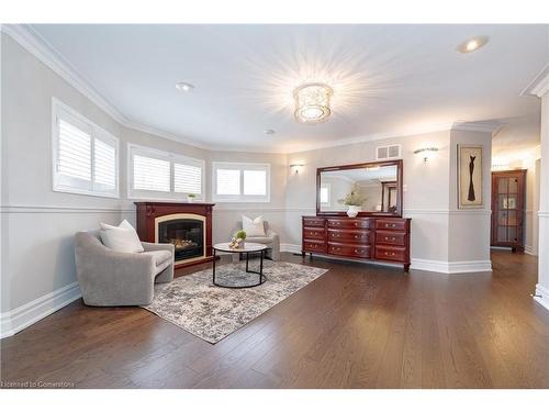 1225 Saddler Circle, Oakville, ON - Indoor Photo Showing Living Room With Fireplace