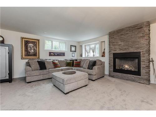 112 Hillcrest Avenue, Dundas, ON - Indoor Photo Showing Living Room With Fireplace