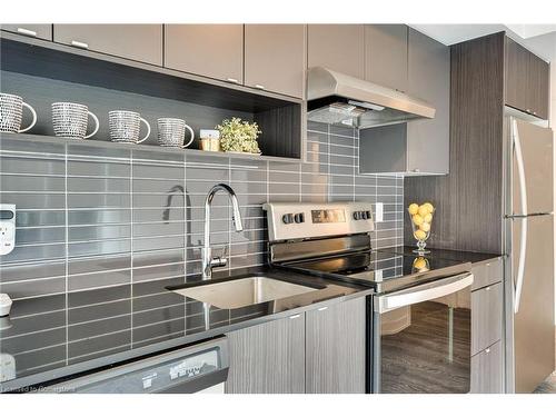 B323-1119 Cooke Boulevard, Burlington, ON - Indoor Photo Showing Kitchen With Stainless Steel Kitchen With Upgraded Kitchen