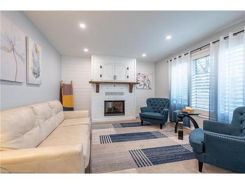 46 Kinross Street, Caledonia, ON - Indoor Photo Showing Living Room With Fireplace