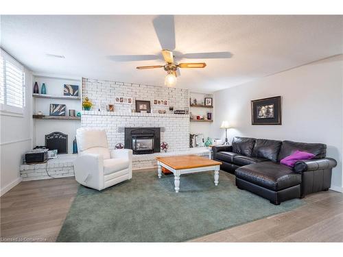 46 Kinross Street, Caledonia, ON - Indoor Photo Showing Living Room With Fireplace