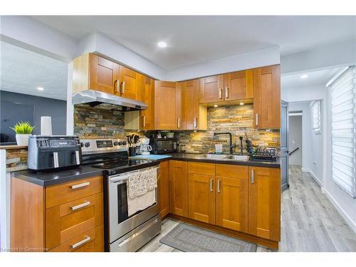 191 Margaret Avenue, Hamilton, ON - Indoor Photo Showing Kitchen With Double Sink