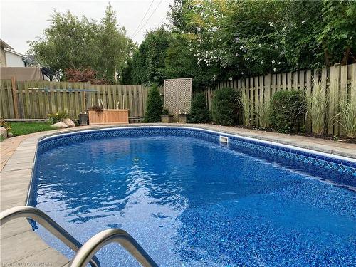 504 Mathewman Crescent, Burlington, ON - Outdoor With In Ground Pool With Backyard