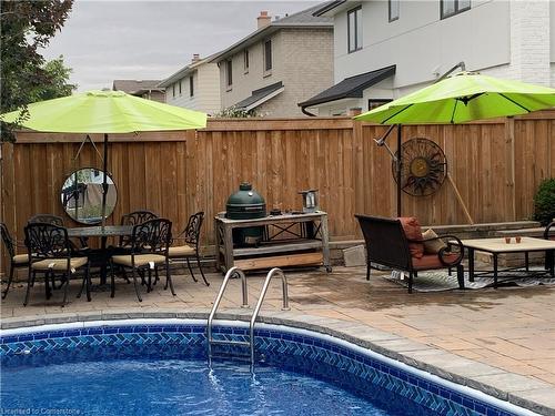 504 Mathewman Crescent, Burlington, ON - Outdoor With Above Ground Pool With In Ground Pool With Deck Patio Veranda