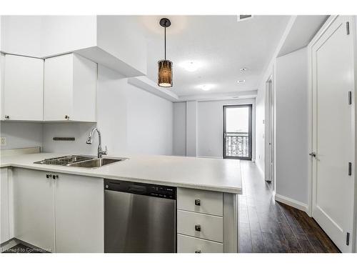 902-112 King Street East Street E, Hamilton, ON - Indoor Photo Showing Kitchen With Double Sink