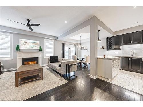 48 Madonna Drive, Hamilton, ON - Indoor With Fireplace