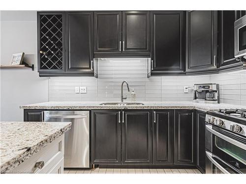 48 Madonna Drive, Hamilton, ON - Indoor Photo Showing Kitchen With Double Sink With Upgraded Kitchen