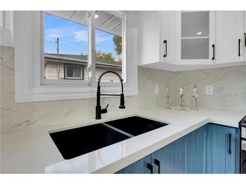 67 Glendee Road, Hamilton, ON - Indoor Photo Showing Kitchen With Double Sink