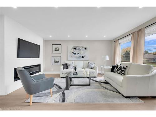 67 Glendee Road, Hamilton, ON - Indoor Photo Showing Living Room With Fireplace