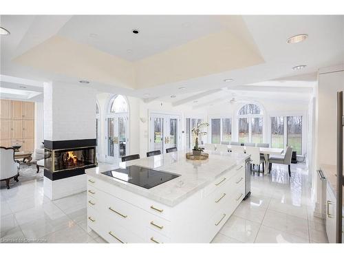 75 Ridge Road, Stoney Creek, ON - Indoor With Fireplace