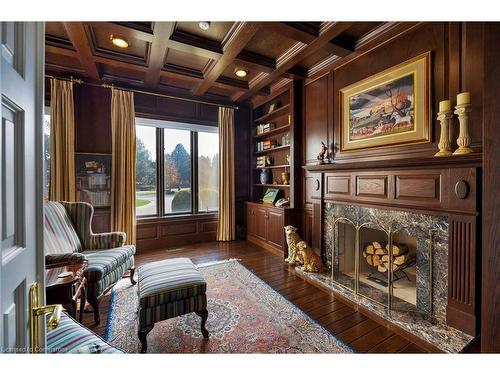 75 Ridge Road, Stoney Creek, ON - Indoor With Fireplace