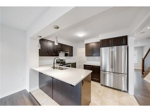 244 Ellen Davidson Drive, Oakville, ON - Indoor Photo Showing Kitchen With Stainless Steel Kitchen With Double Sink