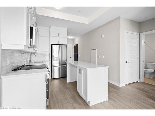 620-480 Gordon Krantz Avenue, Milton, ON - Indoor Photo Showing Kitchen With Stainless Steel Kitchen With Upgraded Kitchen