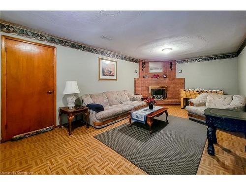 419 Red Oak Avenue, Hamilton, ON - Indoor Photo Showing Living Room With Fireplace