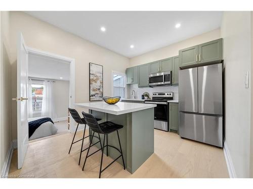 22 Windsor Street, Hamilton, ON - Indoor Photo Showing Kitchen With Stainless Steel Kitchen