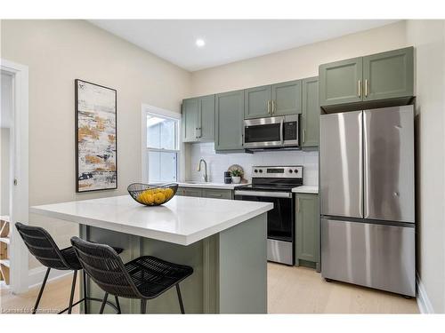 22 Windsor Street, Hamilton, ON - Indoor Photo Showing Kitchen With Stainless Steel Kitchen