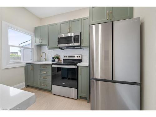 22 Windsor Street, Hamilton, ON - Indoor Photo Showing Kitchen With Stainless Steel Kitchen