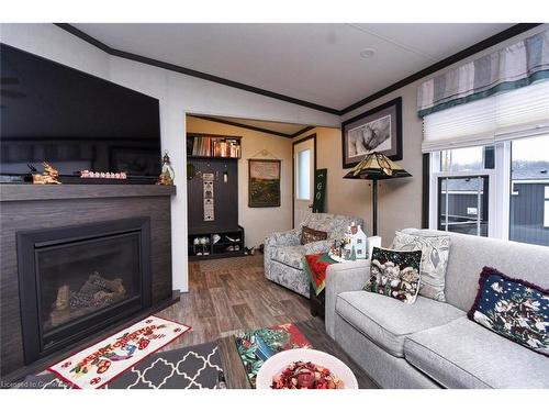 316-673 Brant-Waterloo Road, Ayr, ON - Indoor Photo Showing Living Room With Fireplace