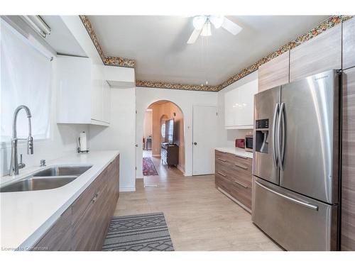 50 1/2 Clyde Street, Hamilton, ON - Indoor Photo Showing Kitchen With Double Sink