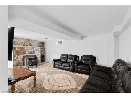 118 Second Street N, Stoney Creek, ON - Indoor Photo Showing Living Room With Fireplace