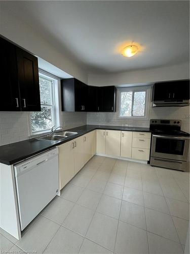 1216 West 5Th Street, Hamilton, ON - Indoor Photo Showing Kitchen With Double Sink