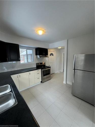 1216 West 5Th Street, Hamilton, ON - Indoor Photo Showing Kitchen With Double Sink