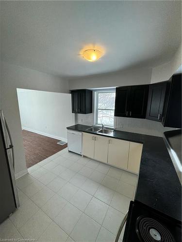 1216 West 5Th Street, Hamilton, ON - Indoor Photo Showing Kitchen With Double Sink