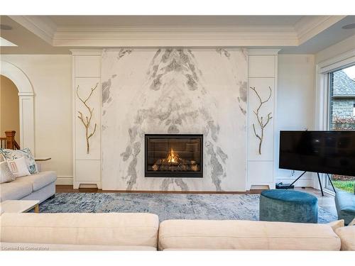 24 Kerr Shaver Terrace, Brantford, ON - Indoor Photo Showing Living Room With Fireplace