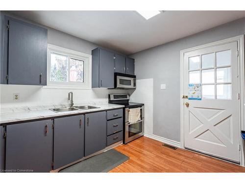 72 Harrison Avenue, Hamilton, ON - Indoor Photo Showing Kitchen With Double Sink