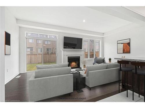 12 Heming Trail Trail, Ancaster, ON - Indoor Photo Showing Living Room With Fireplace