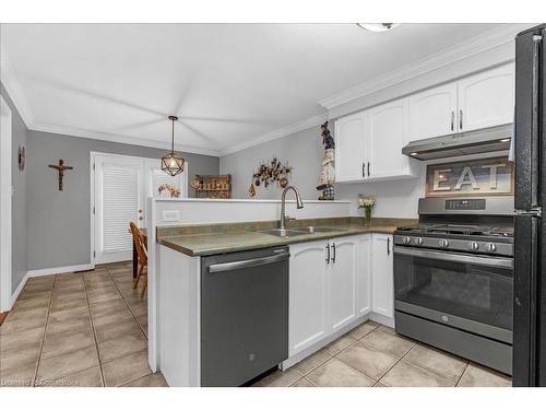 22 Brookheath Lane, Glanbrook, ON - Indoor Photo Showing Kitchen With Double Sink